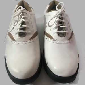 Foot Joy Womens Golf Shoes White/tan Sz 7m